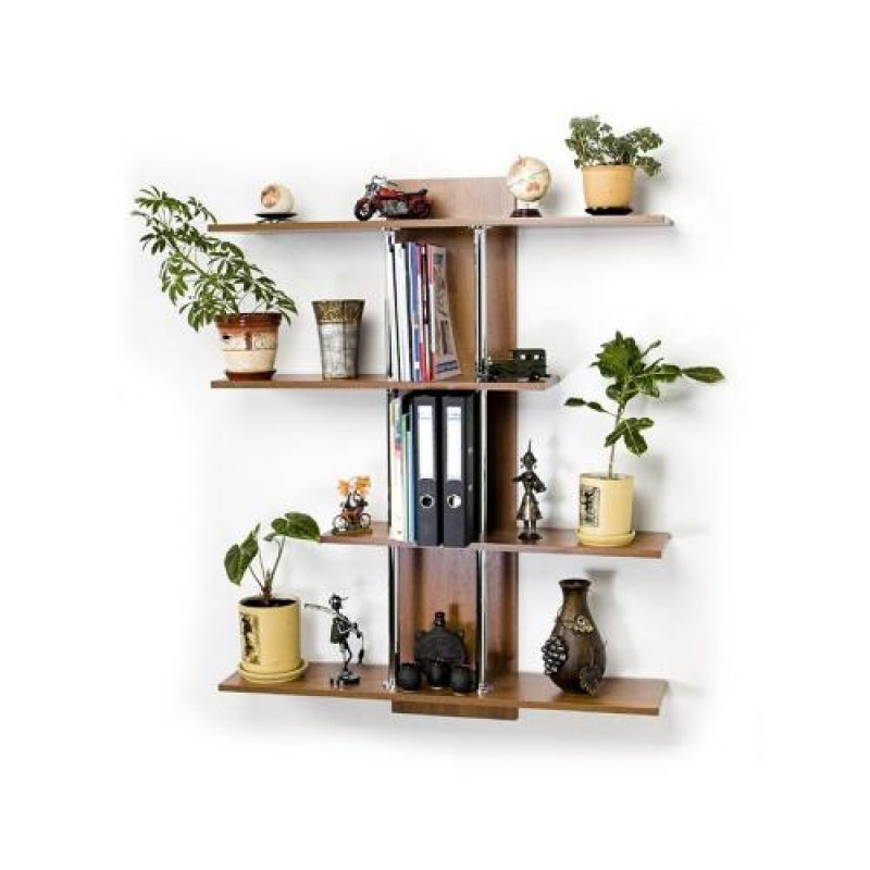 Полиця навісна Тиса Мебель П-4 Горіх Лісовий 1255x240x1000 мм