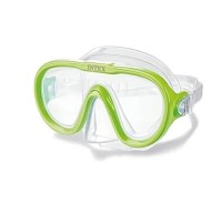 Маска для плавання Intex 55916, розмір M (8+), обхват голови ≈ 50-56 см, зелена