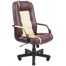 Офісне крісло керівника Richman Челсі Мадрас Tobacco-Vanilla Пластик Річ М3 MultiBlock Бежево-коричневе