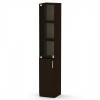 Шафа книжкова Компаніт КШ-9 35х37х195 см Венге темний