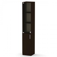 Шафа книжкова Компаніт КШ-9 35х37х195 см Венге темний