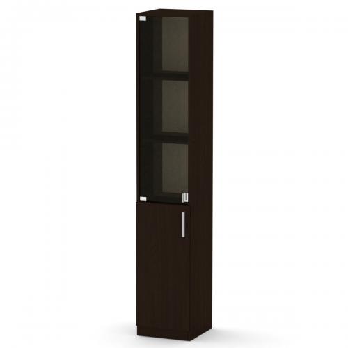 Шафа книжкова Компаніт КШ-9 35х37х195 см Венге темний Шафа книжкова Компаніт КШ-9 35х37х195 см Венге темний