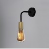 Бра в стилі лофт із бронзовим патроном MSK Electric Asket NL 1440 BK+BN