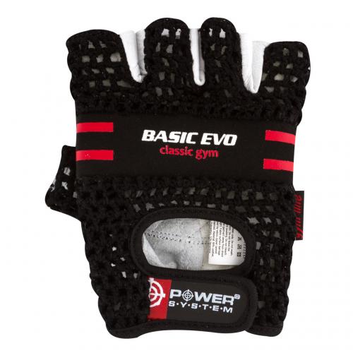 Рукавички для фітнесу та важкої атлетики Power System Basic EVO PS-2100 XS Black-Red Рукавички для фітнесу та важкої атлетики Power System Basic EVO PS-2100 XS Black-Red