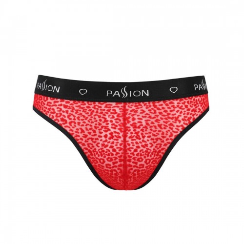 Чоловічі напівпрозорі труси Passion 031 Slip Mike S/M Red, під леопард в інтернет супермаркеті PbayMarket!