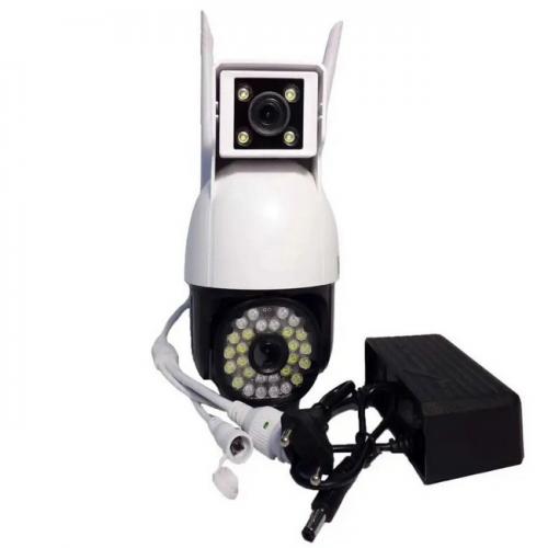 Камера відеоспостереження вулична Dual No Brand Camera P12 WI-FI IP V380PRO 8760 White Камера відеоспостереження вулична Dual No Brand Camera P12 WI-FI IP V380PRO 8760 White