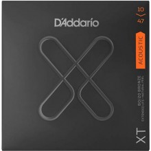 Струни для акустичної гітари D'Addario XTABR1047 XT 80/20 Bronze Extra Light 10/47