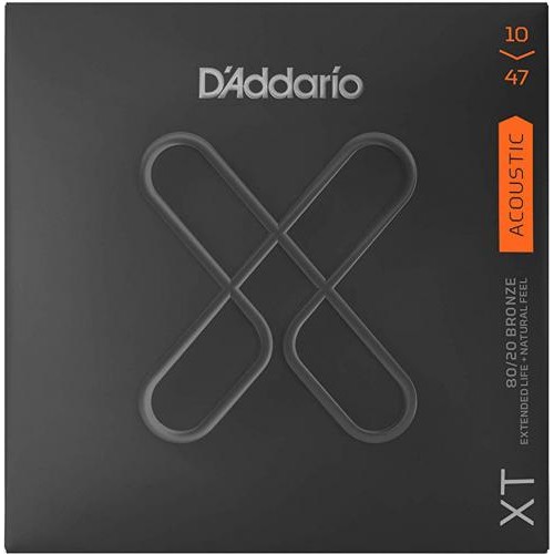 Струни для акустичної гітари D'Addario XTABR1047 XT 80/20 Bronze Extra Light 10/47 Струни для акустичної гітари D'Addario XTABR1047 XT 80/20 Bronze Extra Light 10/47