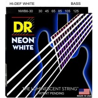 Струни для бас-гітари DR NWB6-30 Hi-Def Neon White K3 Coated Medium Bass Guitar 6 Strings 30/125 Струни для бас-гітари DR NWB6-30 Hi-Def Neon White K3 Coated Medium Bass Guitar 6 Strings 30/125