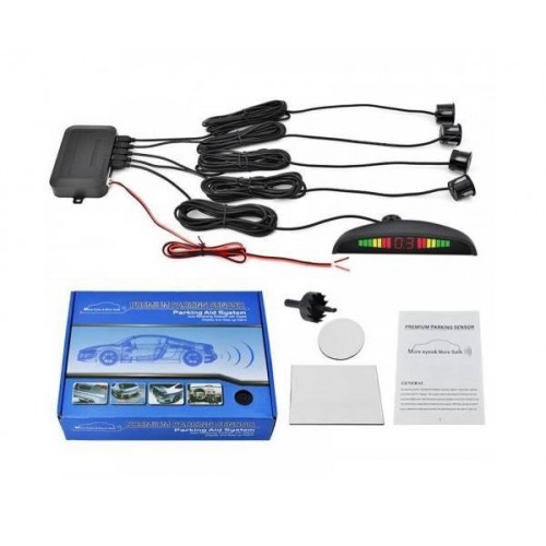 Парктронік, паркувальний радар PS-201 LED дисплей Чорний