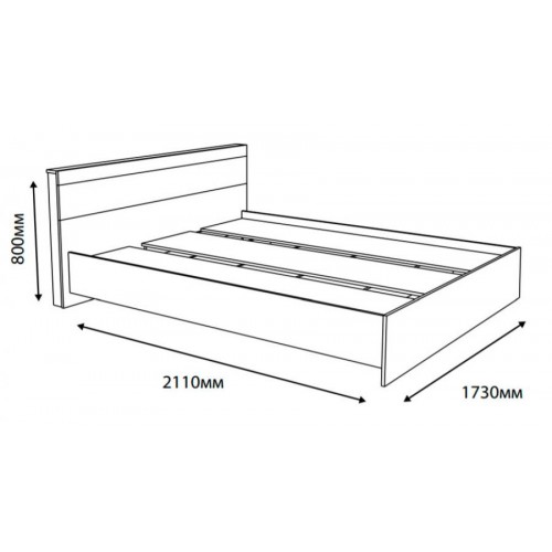 Ліжко Еверест Соната 160х200 см Венге з білим (psg_UK-6415014) Ліжко Еверест Соната 160х200 см Венге з білим (psg_UK-6415014)