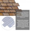 Декоративна панель ПВХ цегла під коричневий мармур Sticker Wall SW-00001428 960х480х4мм
