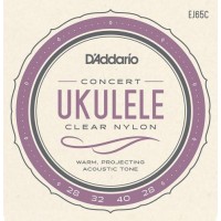Струни для укулеле D'Addario EJ65C Clear Nylon Concert Ukulele Strings 28/28 Струни для укулеле D'Addario EJ65C Clear Nylon Concert Ukulele Strings 28/28