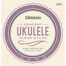 Струни для укулеле D'Addario EJ65C Clear Nylon Concert Ukulele Strings 28/28