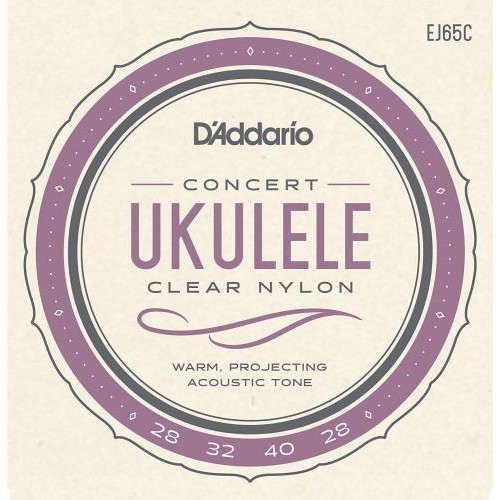 Струни для укулеле D'Addario EJ65C Clear Nylon Concert Ukulele Strings 28/28 Струни для укулеле D'Addario EJ65C Clear Nylon Concert Ukulele Strings 28/28