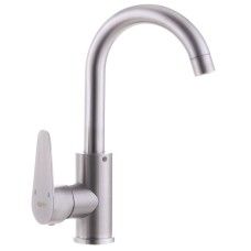 Змішувач для умивальника з нерж. сталі SUS304 ZERIX FOX-001 (ZX3119)