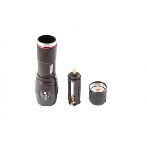 Ліхтарик з регулюванням фокусу MASTERTOOL 5 режимів 130х38х28 мм CREE XM-L T6 LED 3xAAA/1x18650 AL 94-0819 Ліхтарик з регулюванням фокусу MASTERTOOL 5 режимів 130х38х28 мм CREE XM-L T6 LED 3xAAA/1x18650 AL 94-0819