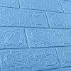 Самоклеюча декоративна 3D панель 3D Loft OS-BG03-3 Під блакитну цеглу 700x770x3мм