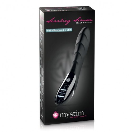 Вібратор з електростимуляцією Mystim Sizzling Simon eStim Black, міостімулятор в інтернет супермаркеті PbayMarket!