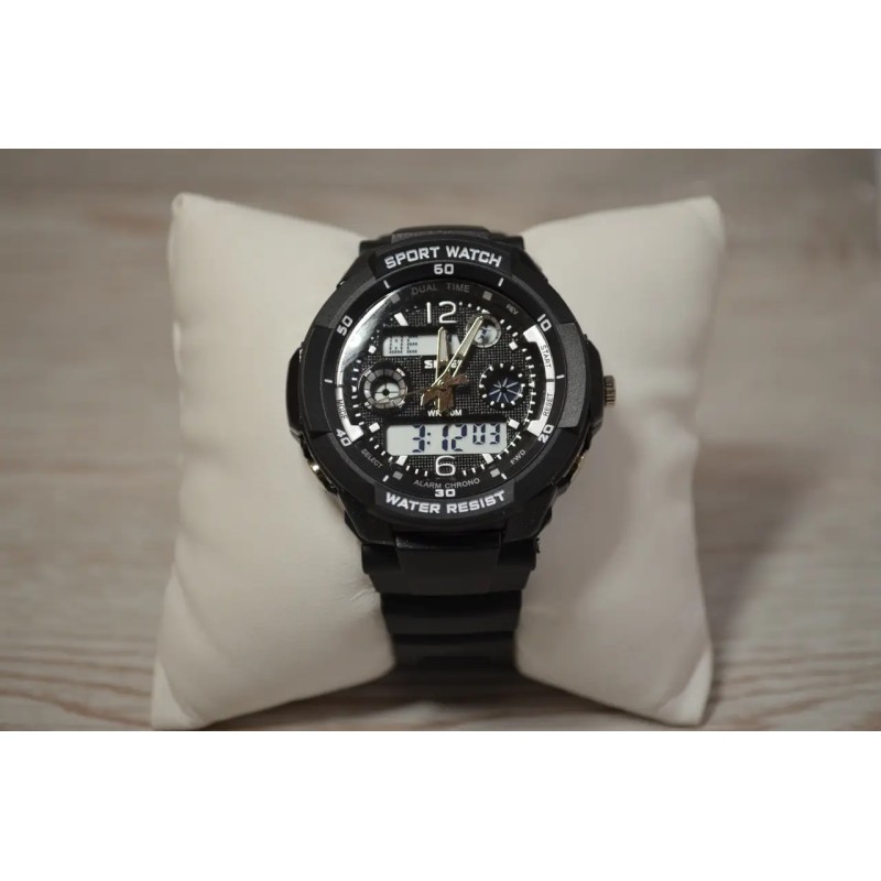 Дитячий спортивний наручний годинник Skmei 1060 s-shock Чорний