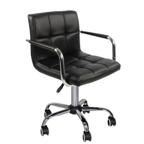 Крісло Артур КО SDM на колесах, регульоване по висоті, екокожа Чорний Крісло Артур КО SDM на колесах, регульоване по висоті, екокожа Чорний