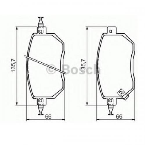 Колодки гальмові Bosch дискові передні Nissan Murano Z50 Front 0986494366 в інтернет супермаркеті PbayMarket!