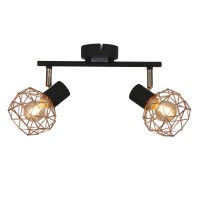 Спот Candellux Acrobat 40x17 см Чорно-мідний (92-22202)