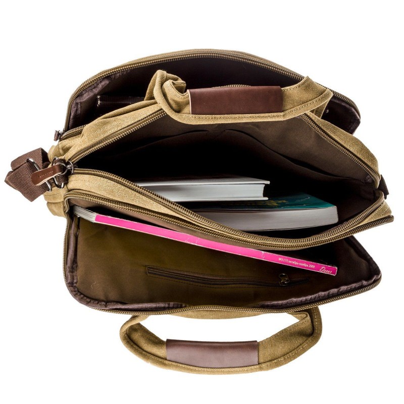 Сумка текстильна для ноутбука 15.6 на два відділення Vintage 20181