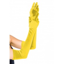 Довгі рукавички Leg Avenue Extra Long Satin Gloves yellow