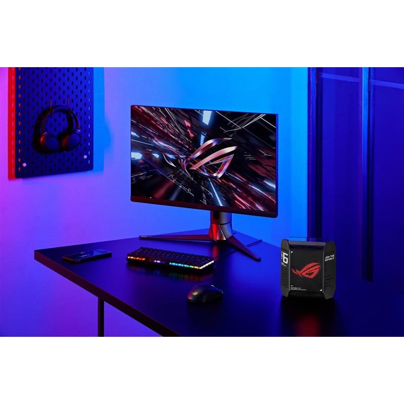 Бездротовий маршрутизатор Asus ROG Rapture Gaming Mesh System GT6 AX10000 1x2.5G WAN 3xGE LAN 1xUSB 3.2