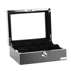 Скринька для зберігання годинників Salvadore 841-8BB 24х18,5х9 см Чорний