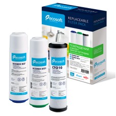 Покращений комплект картриджів для потрійних фільтрів Ecosoft (CRV3ECO)