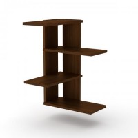 Полиця настінна П 17 Компанит Горіх Екко Полиця настінна П 17 Компанит Горіх Екко