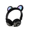 Навушники Linx Bear Ear Headphone з ведмежими вушками LED підсвічування 350 mAh Чорний (SUN1859)