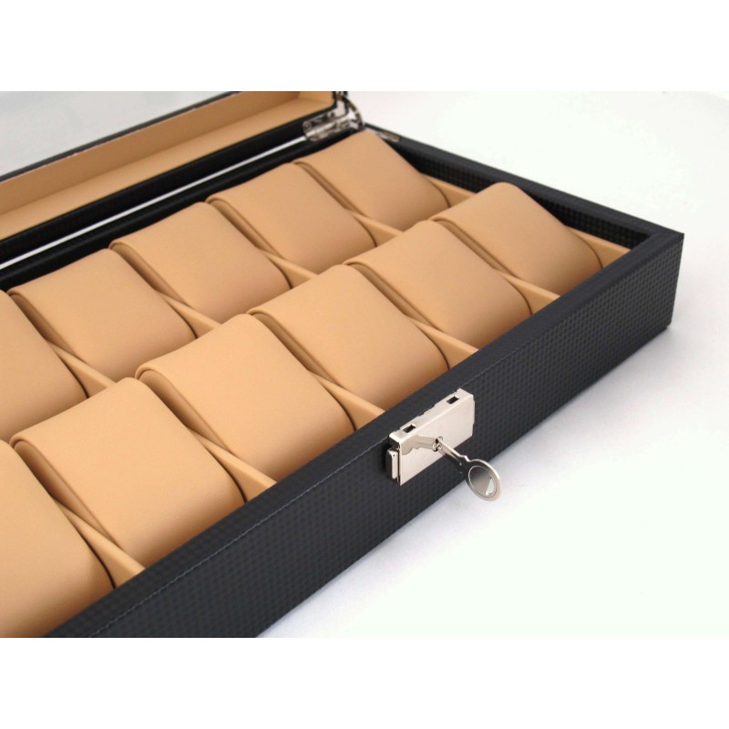 Шкатулка для зберігання годинників Craft 12PU.FIB.BR Чорний