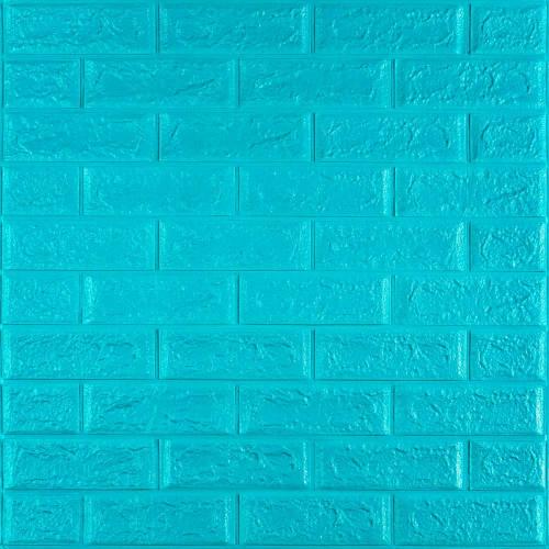 3D панель самоклеюча цегла Бірюза 700х770х5мм (002-5) Sticker Wall SW-00000084 3D панель самоклеюча цегла Бірюза 700х770х5мм (002-5) Sticker Wall SW-00000084