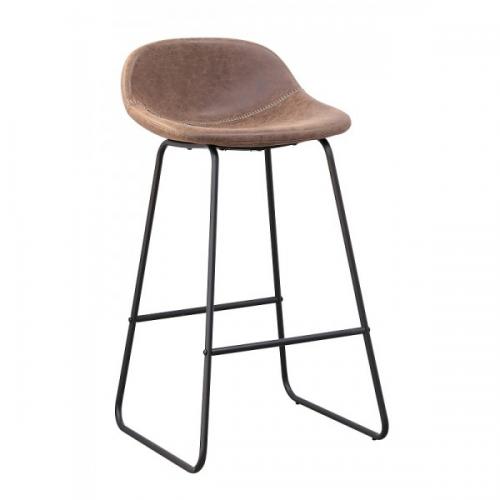 Стілець барний Бостон SDM, металева основа з підніжкою, екокожа висота 71 см Темно-коричневий Стілець барний Бостон SDM, металева основа з підніжкою, екокожа висота 71 см Темно-коричневий