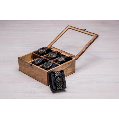 Скринька з подушечками для годинників ecoWalnut 8.2х20.8х18 см Скринька з подушечками для годинників ecoWalnut 8.2х20.8х18 см