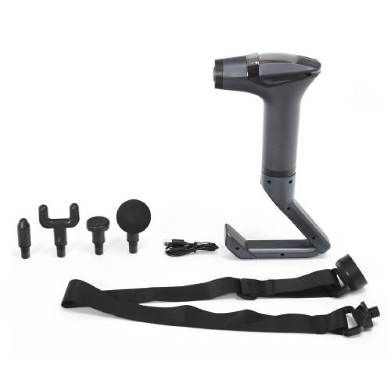 Ручний акумуляторний масажний пістолет для всього тіла Inspire SL-887 Grey