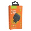 Зарядное устройство Hoco N29 Triumph wall charger dual Type C 35W output EU plug Черный