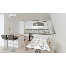 Наклейка вінілова на стіл Zatarga «самоклейний Малюнок Олівець Балерина» 600х1200 мм Z180598st