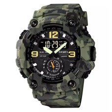 Чоловічий наручний годинник спортивний Skmei 1637 водонепроникні Камуфляж