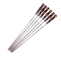 Шампура з дерев'яною ручкою Gorillas BBQ Кільце SKK82 40 см 6 шт (5465) Шампура з дерев'яною ручкою Gorillas BBQ Кільце SKK82 40 см 6 шт (5465)