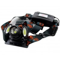 Ліхтарик на голову з акумулятором Bailong Police BL 862 T6+COB Чорний