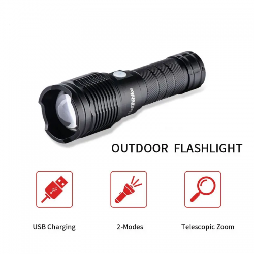 Ручний ліхтарик Naturehike NH20ZM009 15W IPX4 4000mAh Чорний (2308549724) Ручний ліхтарик Naturehike NH20ZM009 15W IPX4 4000mAh Чорний (2308549724)