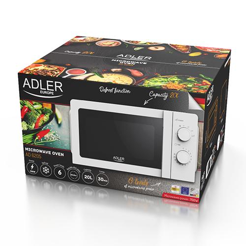 Мікрохвильова піч Adler AD 6205 20 л 98813180 Мікрохвильова піч Adler AD 6205 20 л 98813180