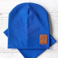 Дитяча шапка з хомутом КАНТА розмір 52-56 Блакитний (OC-139)