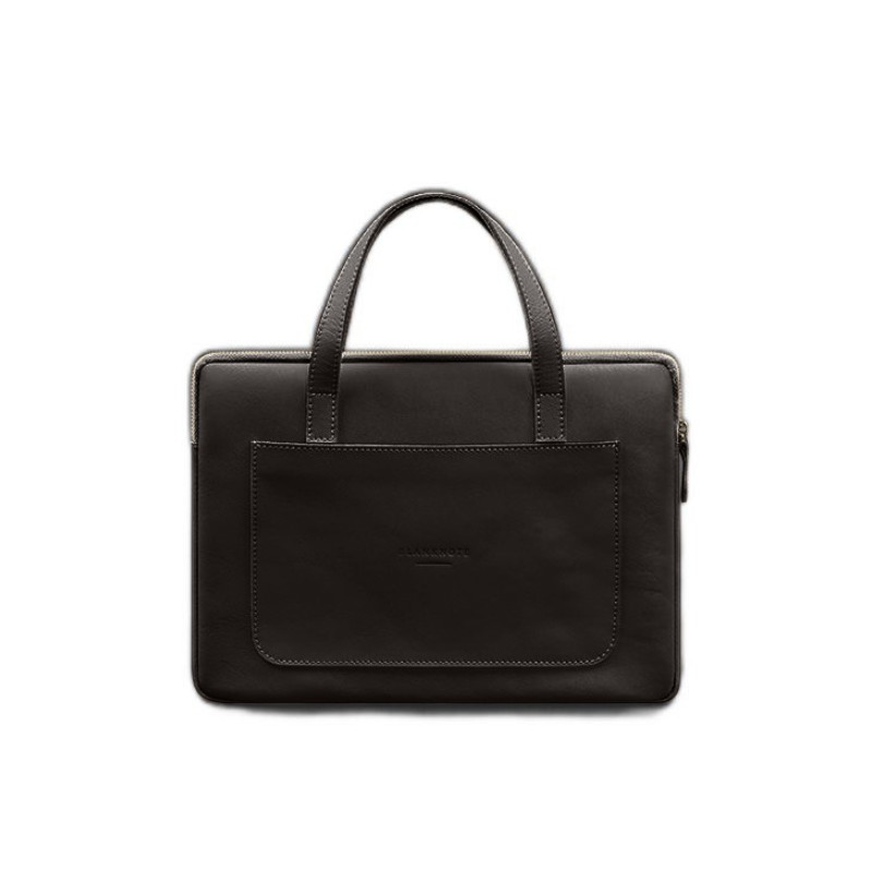 Шкіряний чохол з ручками для ноутбука 13 дюймів Темно-коричневий BlankNote