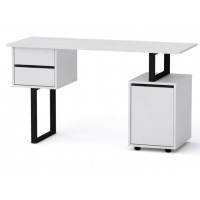 Стіл письмовий Компанит Лофт 4 130х50х72,8 см Альба білий Стіл письмовий Компанит Лофт 4 130х50х72,8 см Альба білий