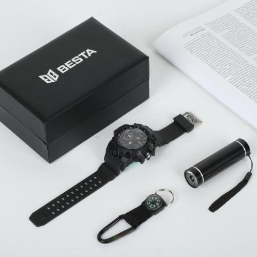 Годинник чоловічий наручний з компасом BESTA Box Peremoga Light Чорний (2446919030) Годинник чоловічий наручний з компасом BESTA Box Peremoga Light Чорний (2446919030)
